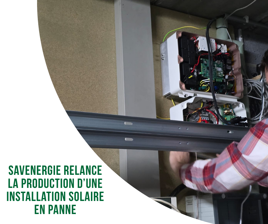 SAVenergie relance la production d'une installation solaire en panne